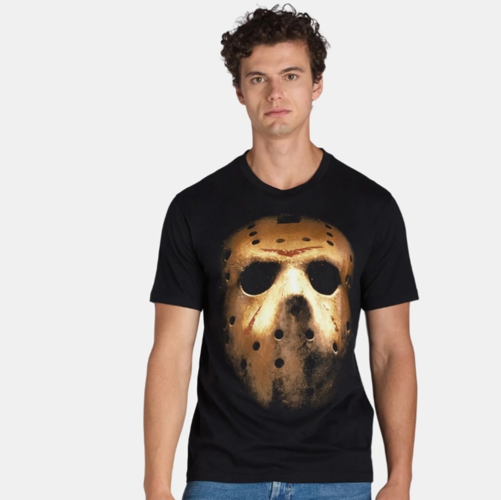 FRIDAY THE 13TH Men's Black Graphic T-Shirt